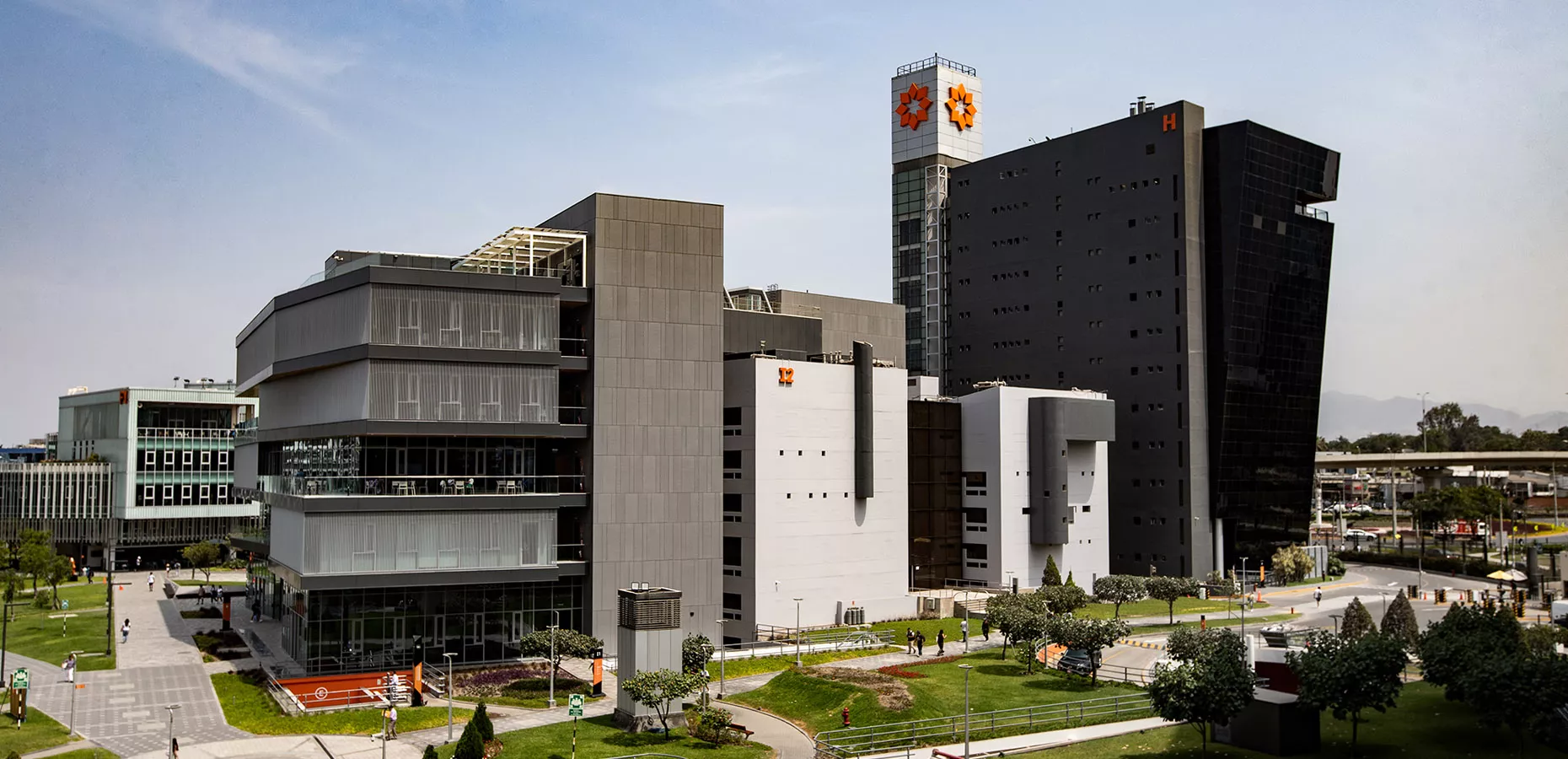 Vista panorámica del campus de la Universidad de Lima